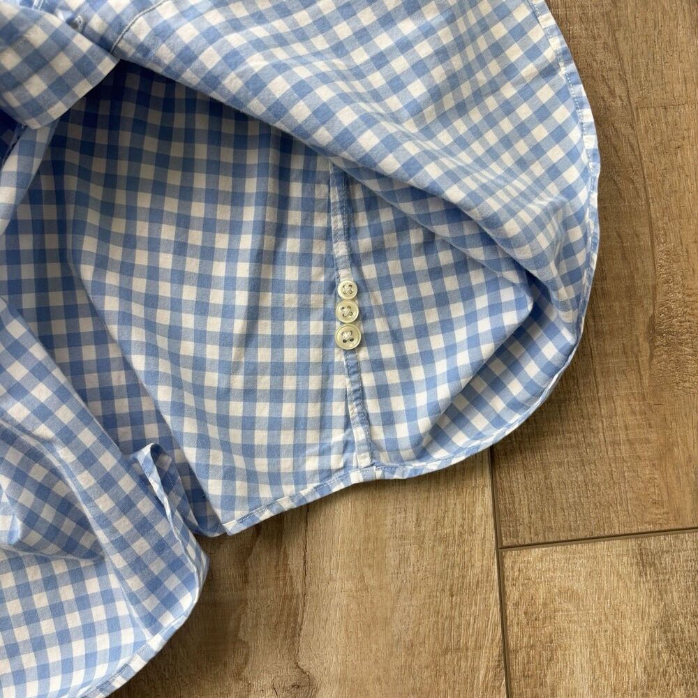 Ralph Lauren Mens Custom Fit Shirt Sz L Blue Gingham Pink Pony LA Preppy Classic - Picture 8 of 11